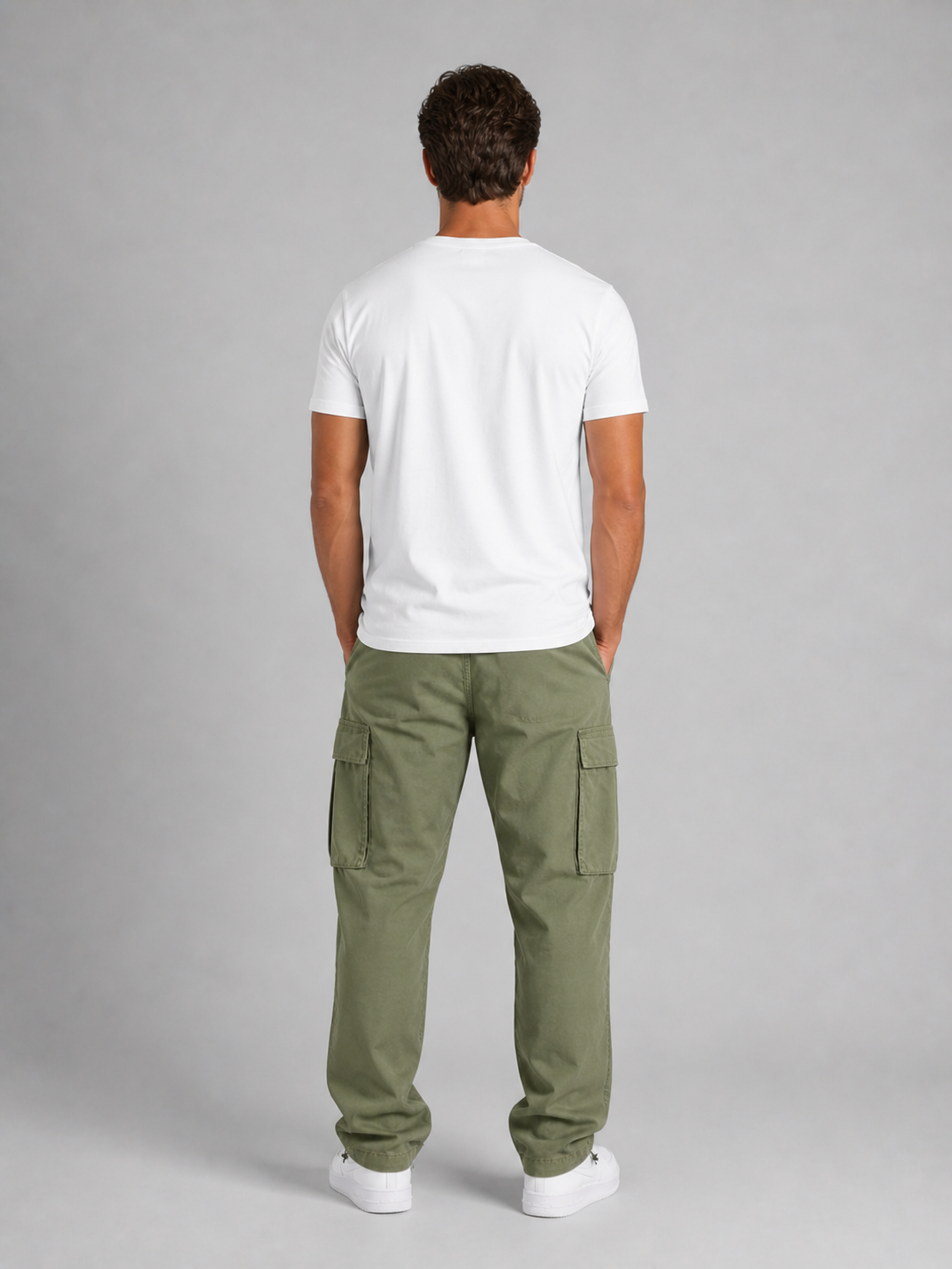 Quill | Men's Cargo Trousers Relaxed Fit Straight Leg Multi-Pocket Utility Casual Everyday Streetwear Comfort Versatile Durable