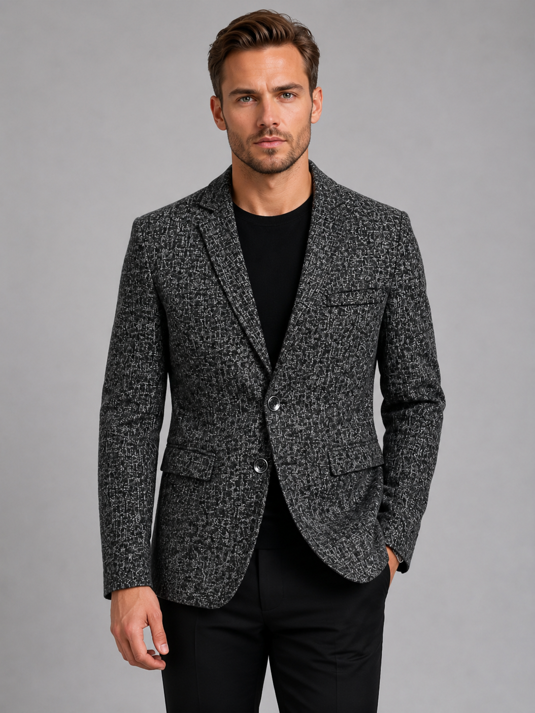Tobias | Men's Blazer Slim Fit Tailored Structured Lightweight Smart Formal Occasion Business Wedding Refined Layering Versatile