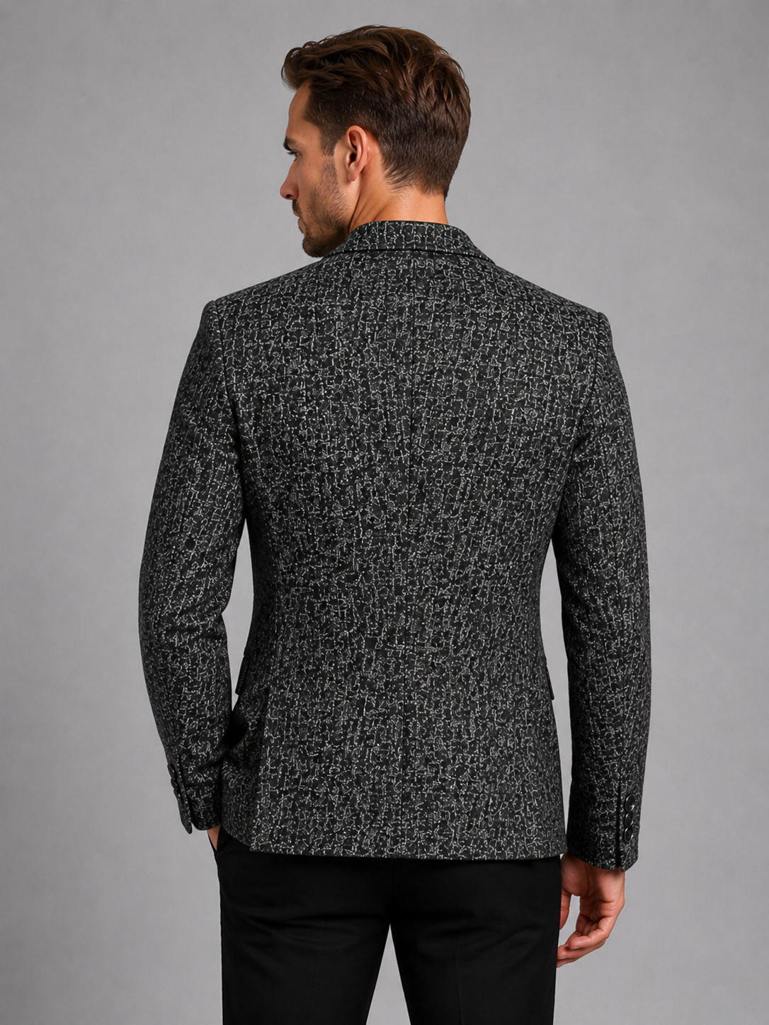 Tobias | Men's Blazer Slim Fit Tailored Structured Lightweight Smart Formal Occasion Business Wedding Refined Layering Versatile