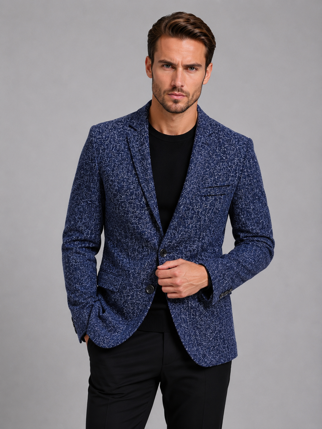 Tobias | Men's Blazer Slim Fit Tailored Structured Lightweight Smart Formal Occasion Business Wedding Refined Layering Versatile