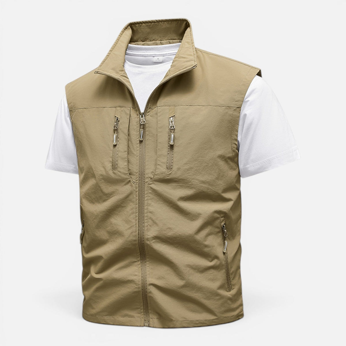 Nigel | Men's Gilet Lightweight Padded Breathable Mesh Lined Layering Zip Functional Casual Everyday Outdoor Versatile Comfort