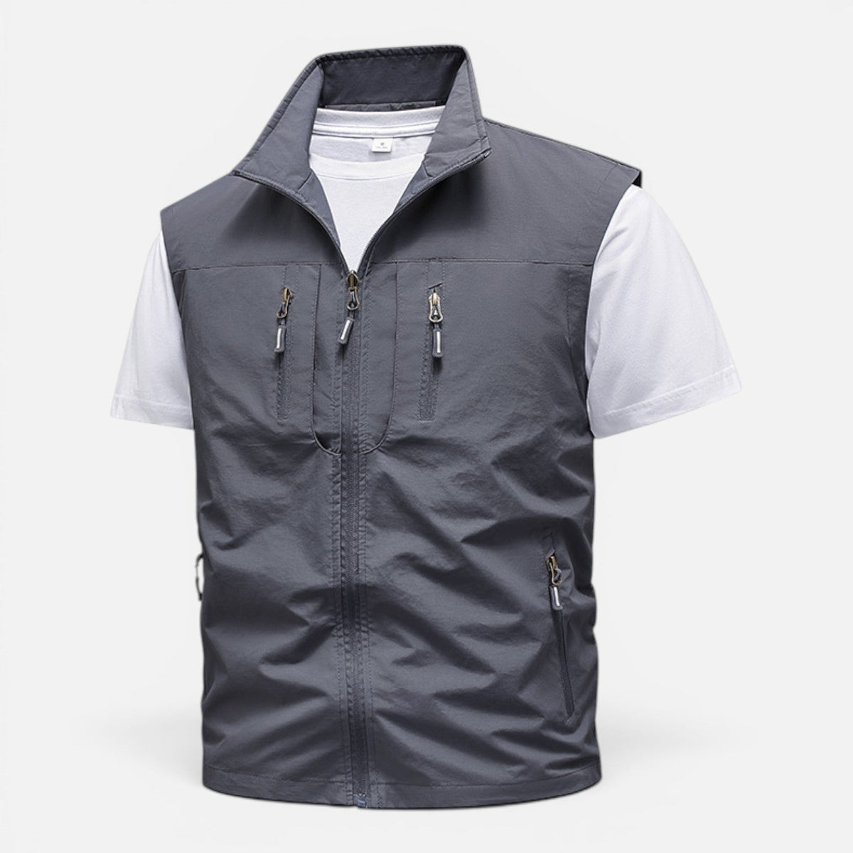 Nigel | Men's Gilet Lightweight Padded Breathable Mesh Lined Layering Zip Functional Casual Everyday Outdoor Versatile Comfort