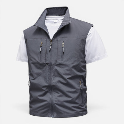 Nigel | Men's Gilet Lightweight Padded Breathable Mesh Lined Layering Zip Functional Casual Everyday Outdoor Versatile Comfort