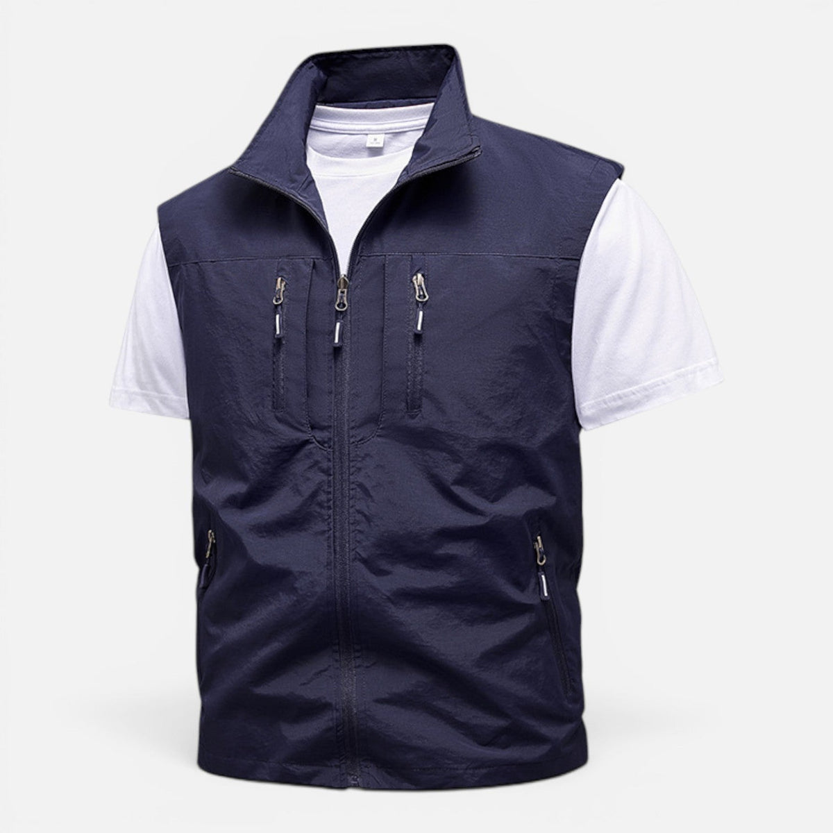 Nigel | Men's Gilet Lightweight Padded Breathable Mesh Lined Layering Zip Functional Casual Everyday Outdoor Versatile Comfort