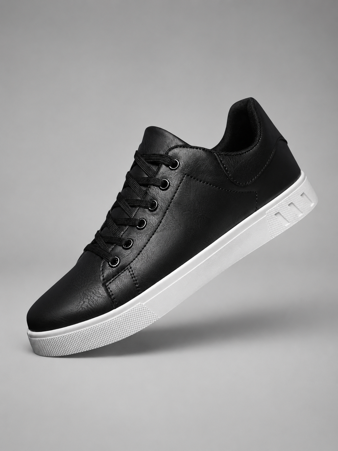 Sheldon | Men's Trainers Smart Casual Leather Lace-Up Cushioned Comfort Everyday Walking Versatile Clean Refined Modern Sneakers