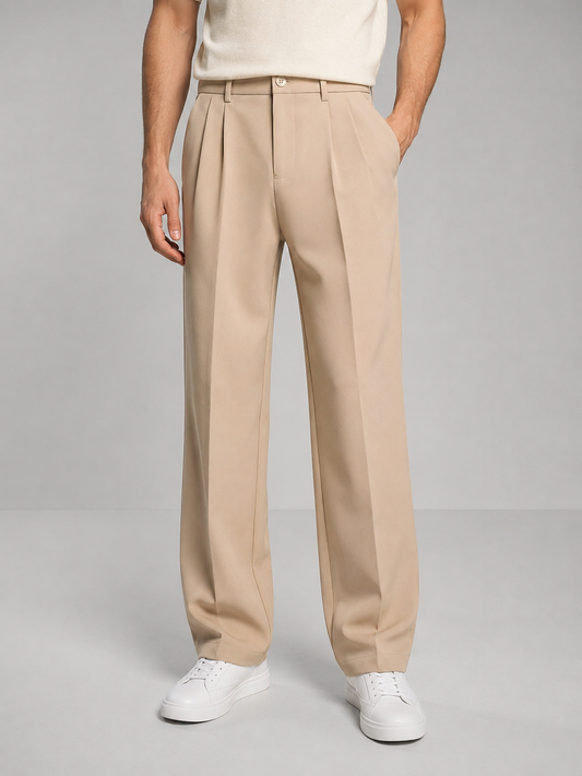 Kendrick | Men's Trousers Tailored Straight Leg Structured Smart Casual Everyday Versatile Business Refined Clean Modern Comfort