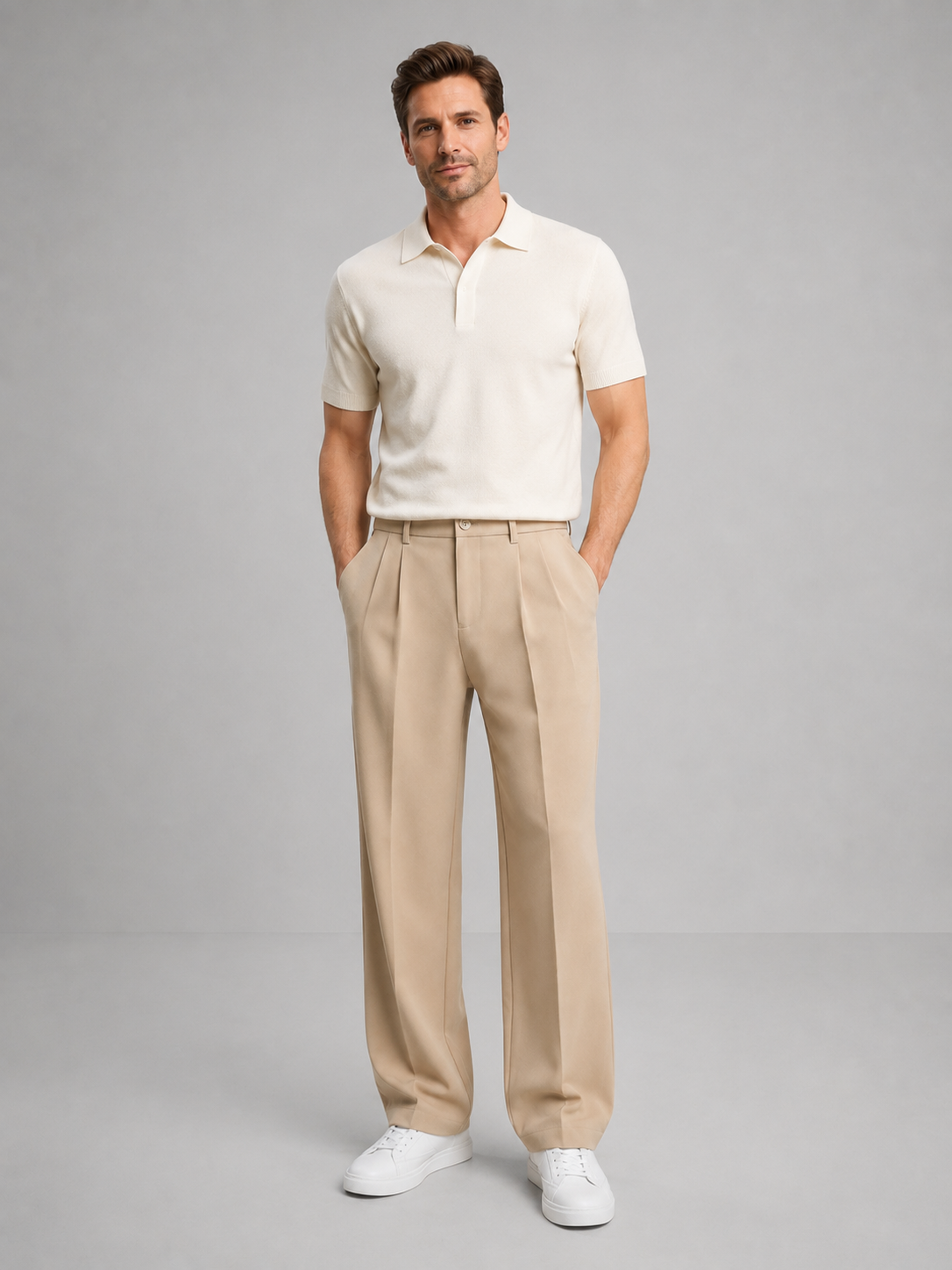 Kendrick | Men's Trousers Tailored Straight Leg Structured Smart Casual Everyday Versatile Business Refined Clean Modern Comfort