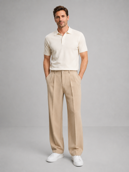 Kendrick | Men's Trousers Tailored Straight Leg Structured Smart Casual Everyday Versatile Business Refined Clean Modern Comfort