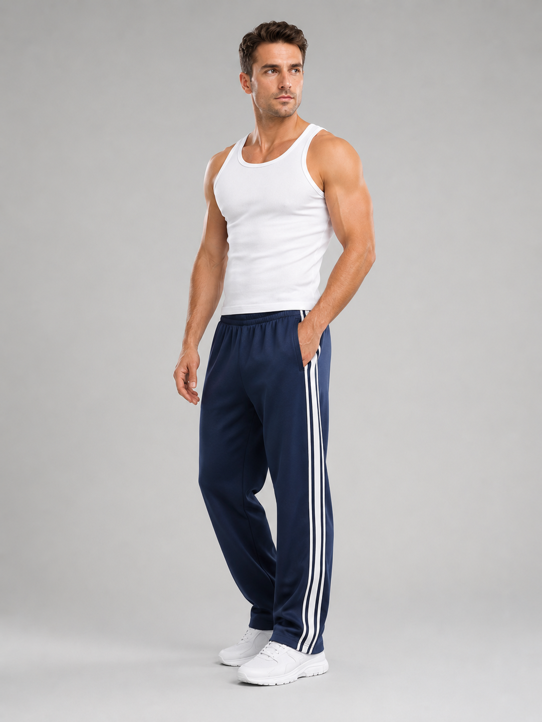 Merritt | Men's Track Pants Pockets Drawstring Relaxed Sporty Casual Everyday Athleisure Comfort Versatile Lightweight Modern