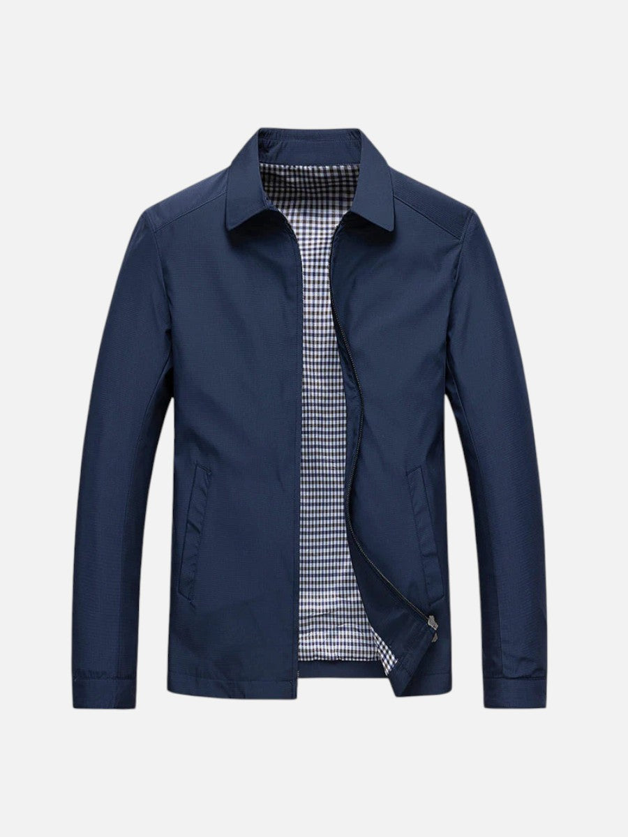 Tarquin | Men's Jacket Lightweight Smart-Casual Zip Clean Transitional Warm-Weather Layering Versatile Everyday Autumn and Winter