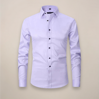 Lorcan | Men's Shirt Structured Fit Wrinkle-Free Long-Sleeve Tailored Button Smart Formal Occasion Business Everyday Versatile