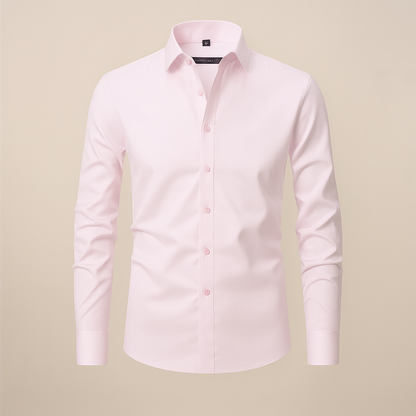 Lorcan | Men's Shirt Structured Fit Wrinkle-Free Long-Sleeve Tailored Button Smart Formal Occasion Business Everyday Versatile