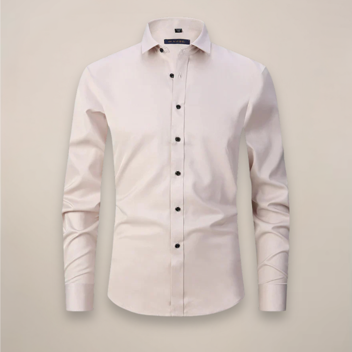 Lorcan | Men's Shirt Structured Fit Wrinkle-Free Long-Sleeve Tailored Button Smart Formal Occasion Business Everyday Versatile