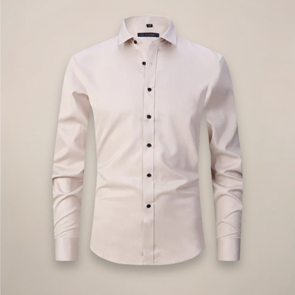 Lorcan | Men's Shirt Structured Fit Wrinkle-Free Long-Sleeve Tailored Button Smart Formal Occasion Business Everyday Versatile