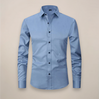 Lorcan | Men's Shirt Structured Fit Wrinkle-Free Long-Sleeve Tailored Button Smart Formal Occasion Business Everyday Versatile