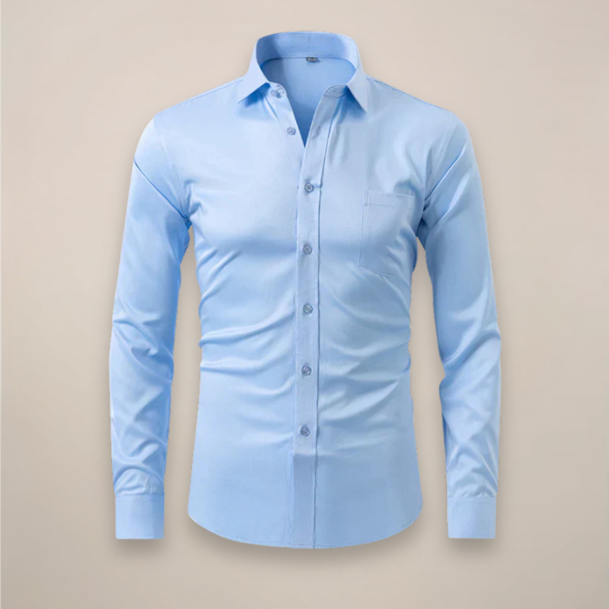 Lorcan | Men's Shirt Structured Fit Wrinkle-Free Long-Sleeve Tailored Button Smart Formal Occasion Business Everyday Versatile