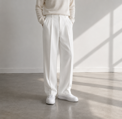Vaughn | Men's Tailored Trousers Straight Leg Breathable Structured Smart Casual Everyday Versatile Business Refined Clean Modern