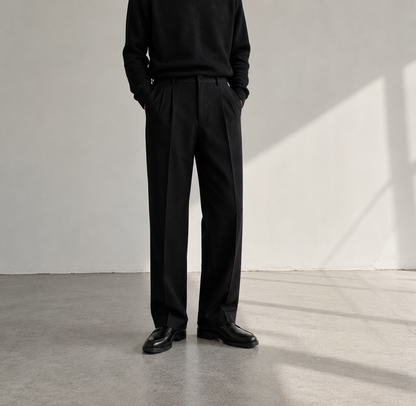 Vaughn | Men's Tailored Trousers Straight Leg Breathable Structured Smart Casual Everyday Versatile Business Refined Clean Modern