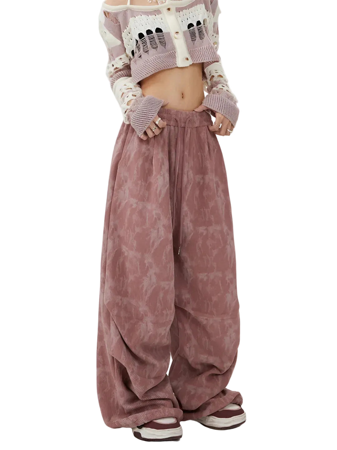 Women’s Relaxed Wide-Leg Drawstring Pants
