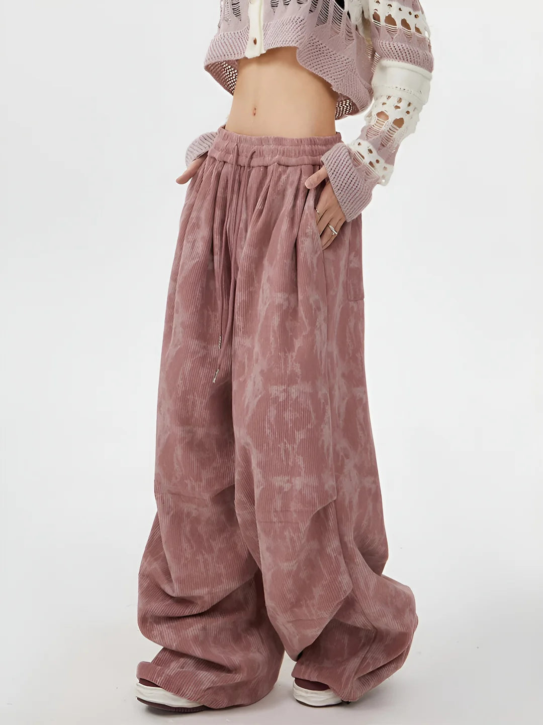 Women’s Relaxed Wide-Leg Drawstring Pants