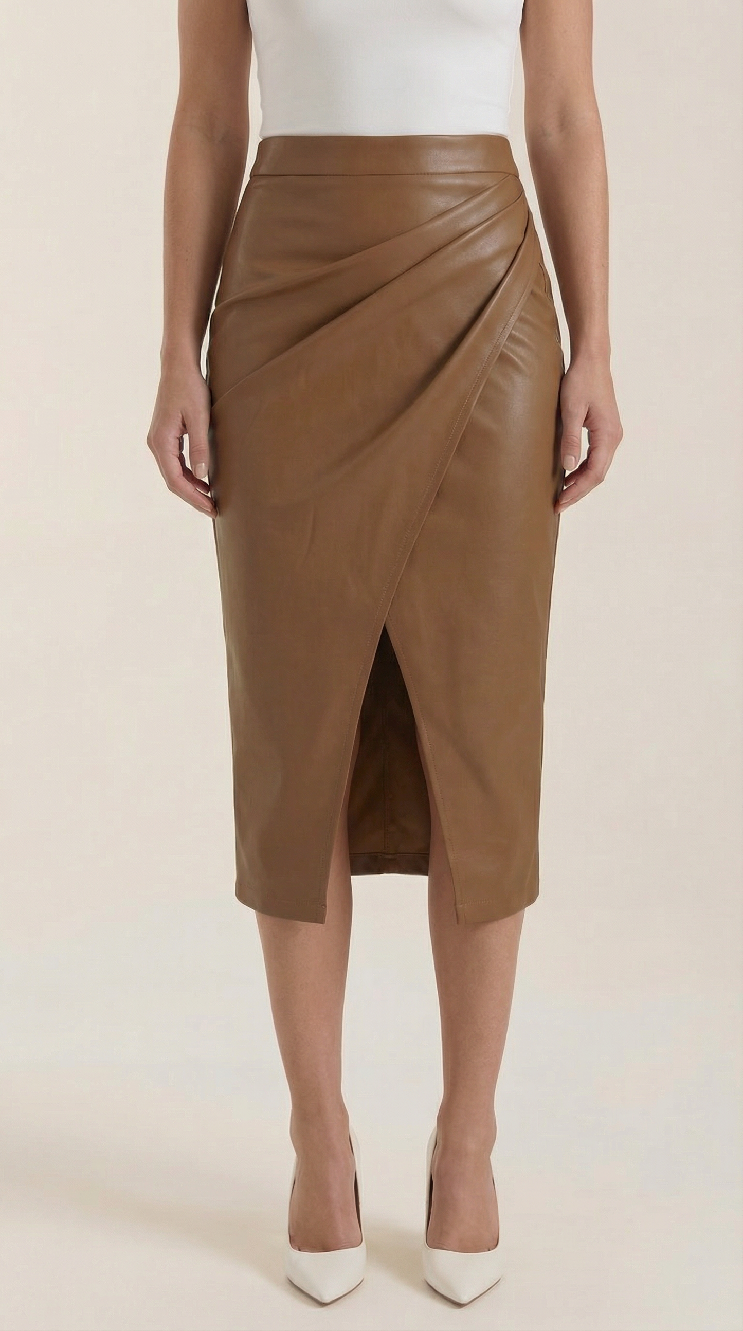 Women's Wrap Midi Skirt