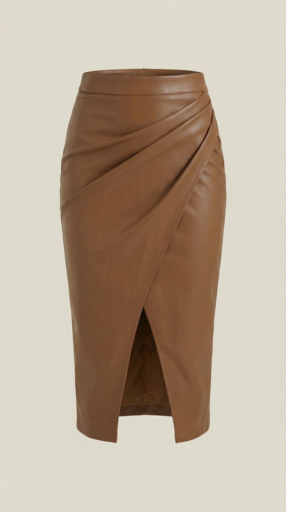 Women's Wrap Midi Skirt