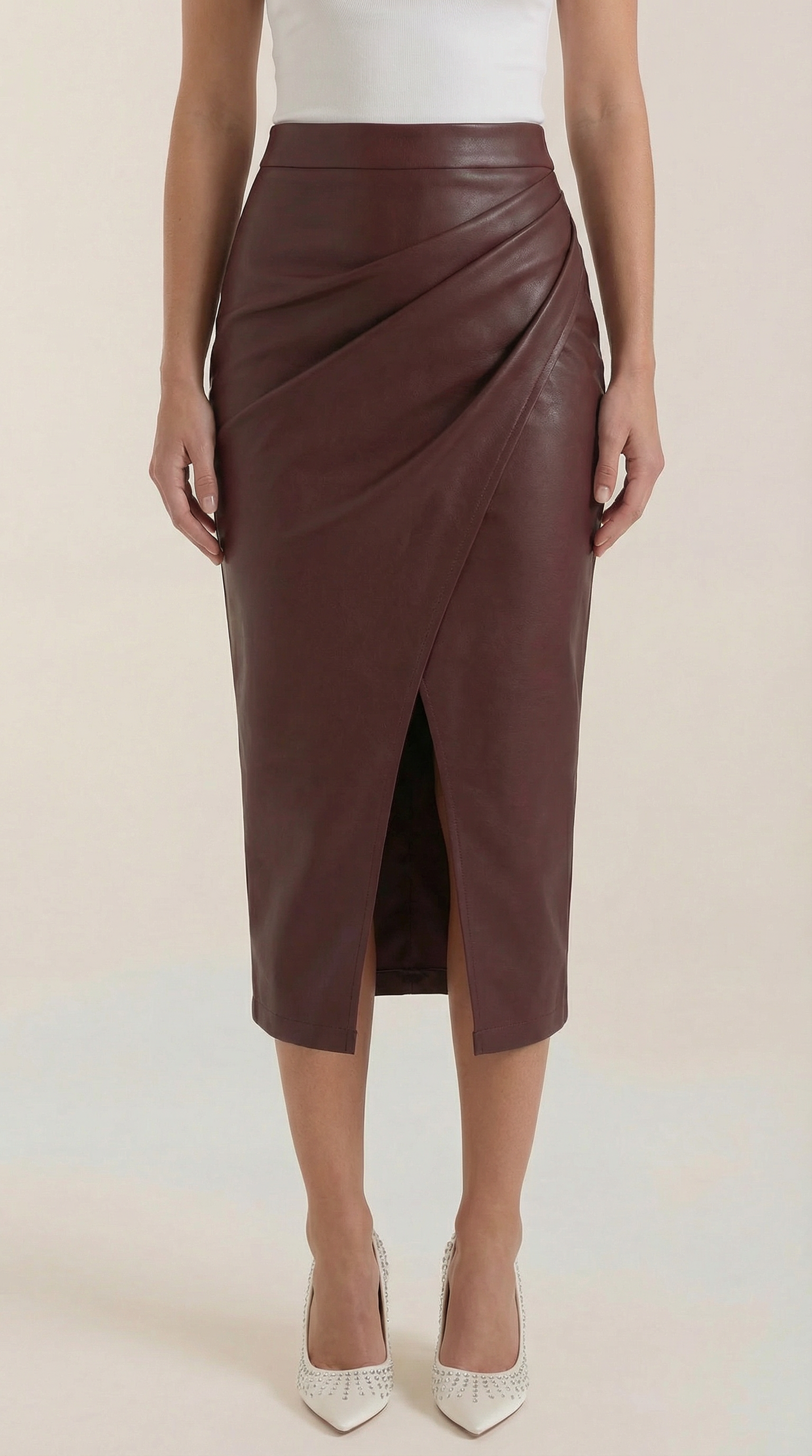 Women's Wrap Midi Skirt