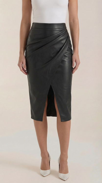 Women's Wrap Midi Skirt