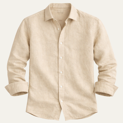 Men's Solid Colour Linen Summer Shirt
