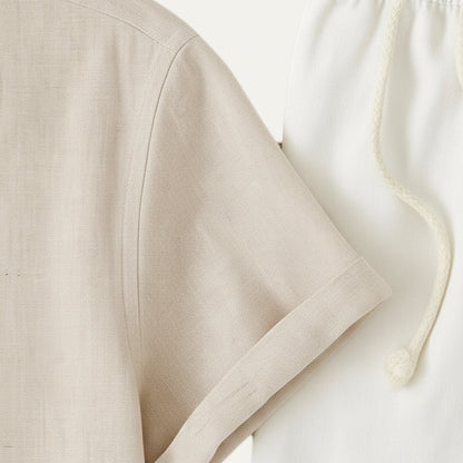 Men's Linen Set Summer Shirt and Trousers