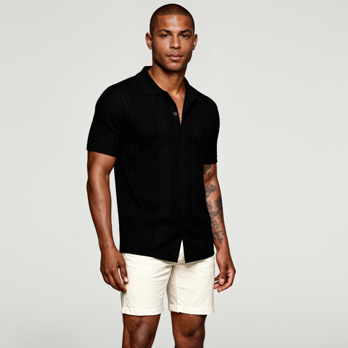 Men's Casual Summer Button Down Shirt