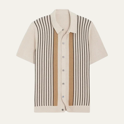 Men's Striped Knit Summer Shirt