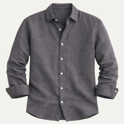 Men's Relaxed Button Up Linen Summer Shirt