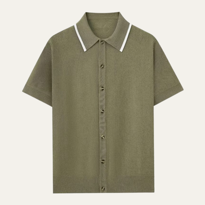 Men's Knit Summer Polo Shirt
