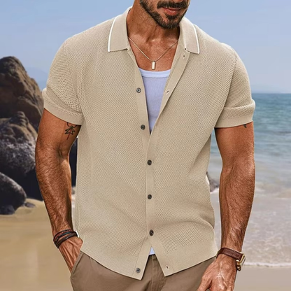 Men's Knit Summer Polo Shirt