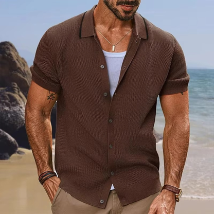 Men's Knit Summer Polo Shirt