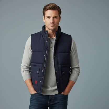 Men's Warm Modern Fleece Lined Winter Vest