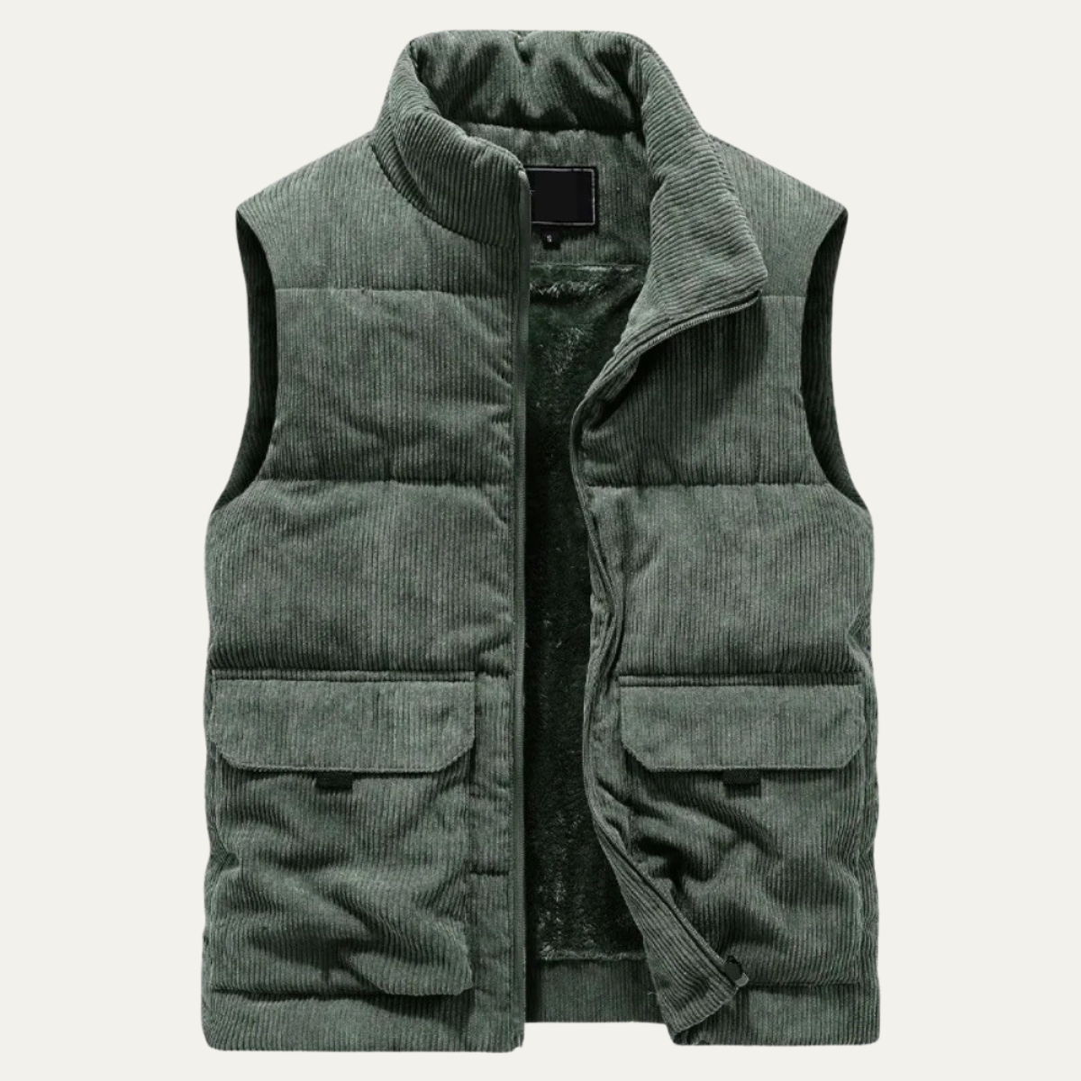 Men's Corduroy Lightweight Quilted Vest