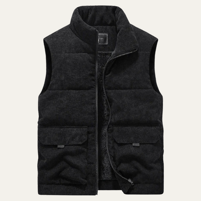 Men's Corduroy Lightweight Quilted Vest