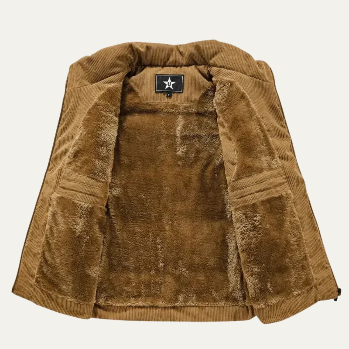 Men's Corduroy Warm Padded Puffer Vest