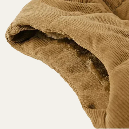 Men's Corduroy Warm Padded Puffer Vest