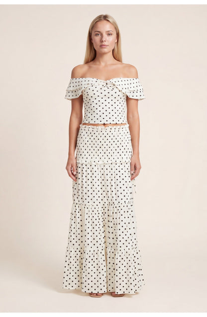 Women's Polka Dot Co-ord Set Elegant Fit