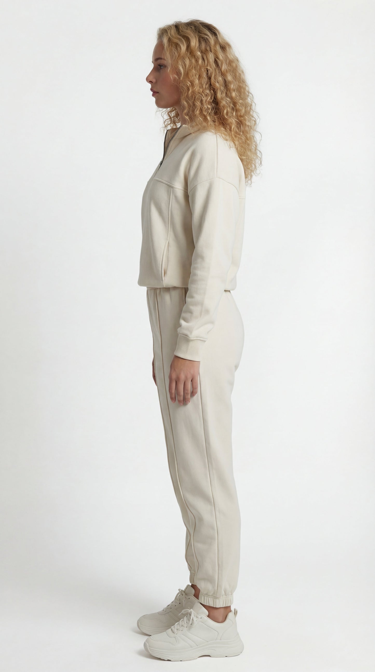 Tamsin | Women's Jogger Set Half Zip Sweatshirt Two-Piece Comfort Fit Coordinated Sporty Casual Everyday Athleisure Versatile Cosy