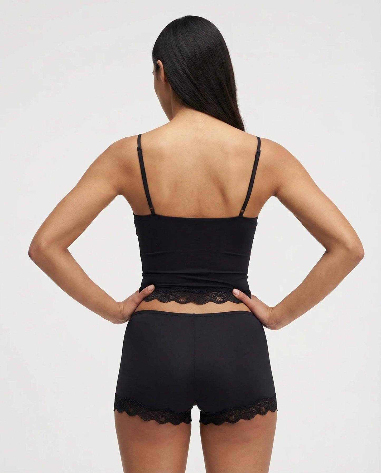 Women's Nightwear Set Soft Fabric with Lace Trim