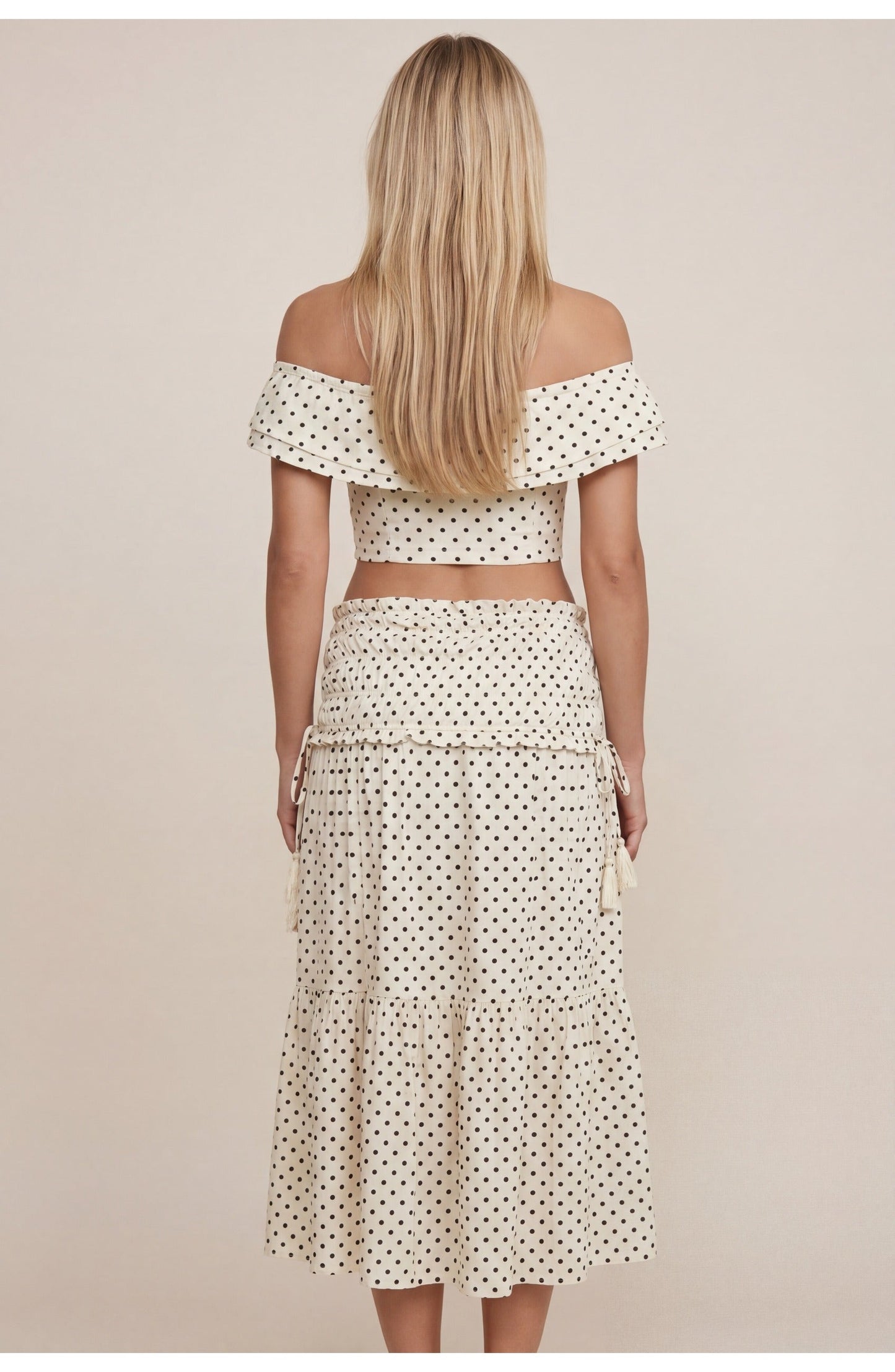Women's Polka Dot Co-ord Set Elegant Fit