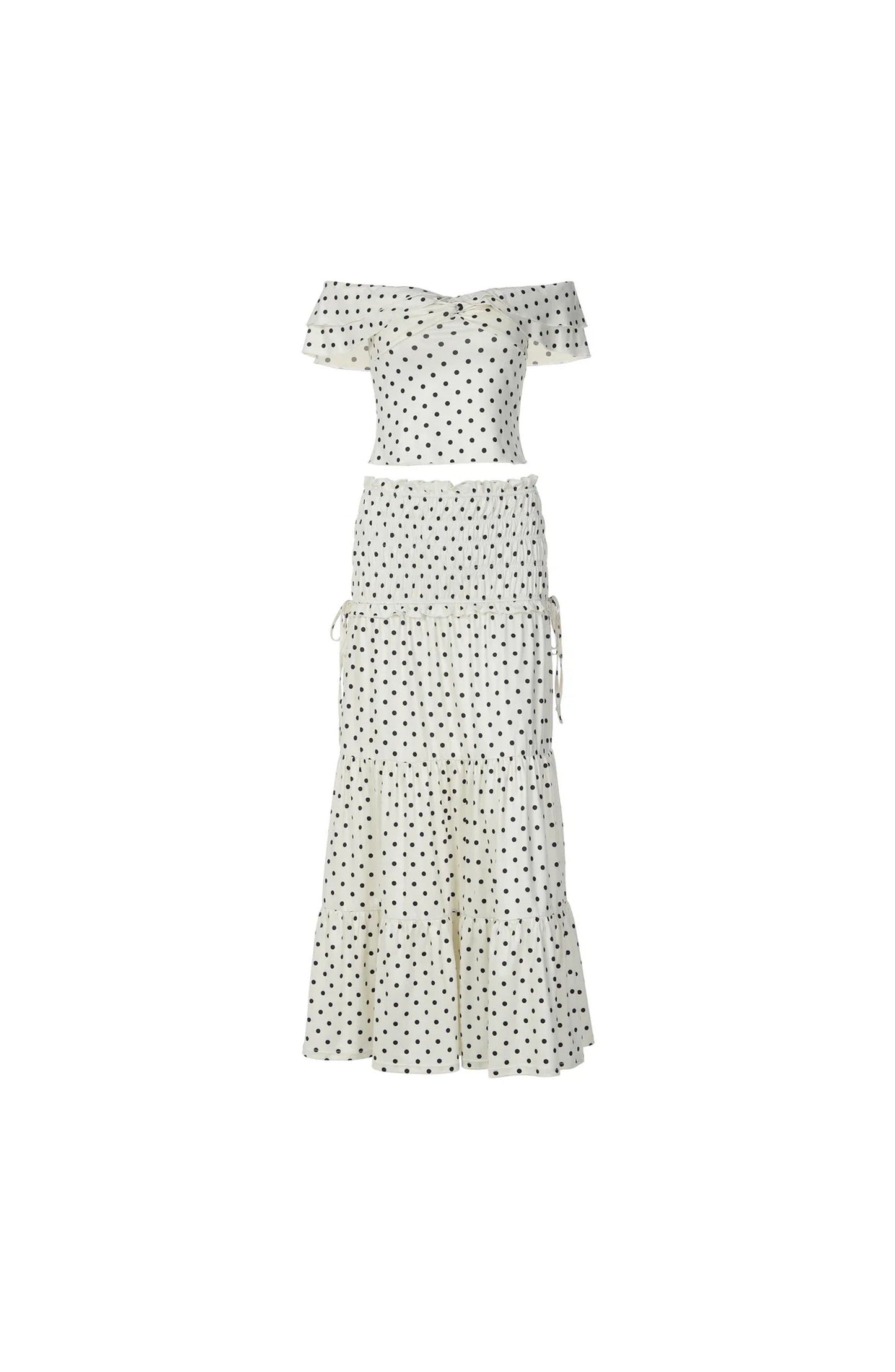 Women's Polka Dot Co-ord Set Elegant Fit