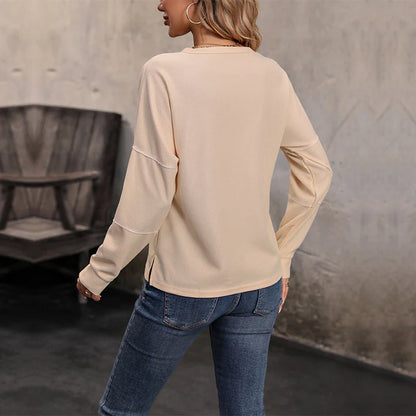 Women’s Casual Button Detail Long Sleeve Shirt