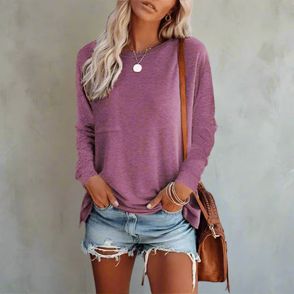 Women’s Casual Long Sleeve Pocket Shirt