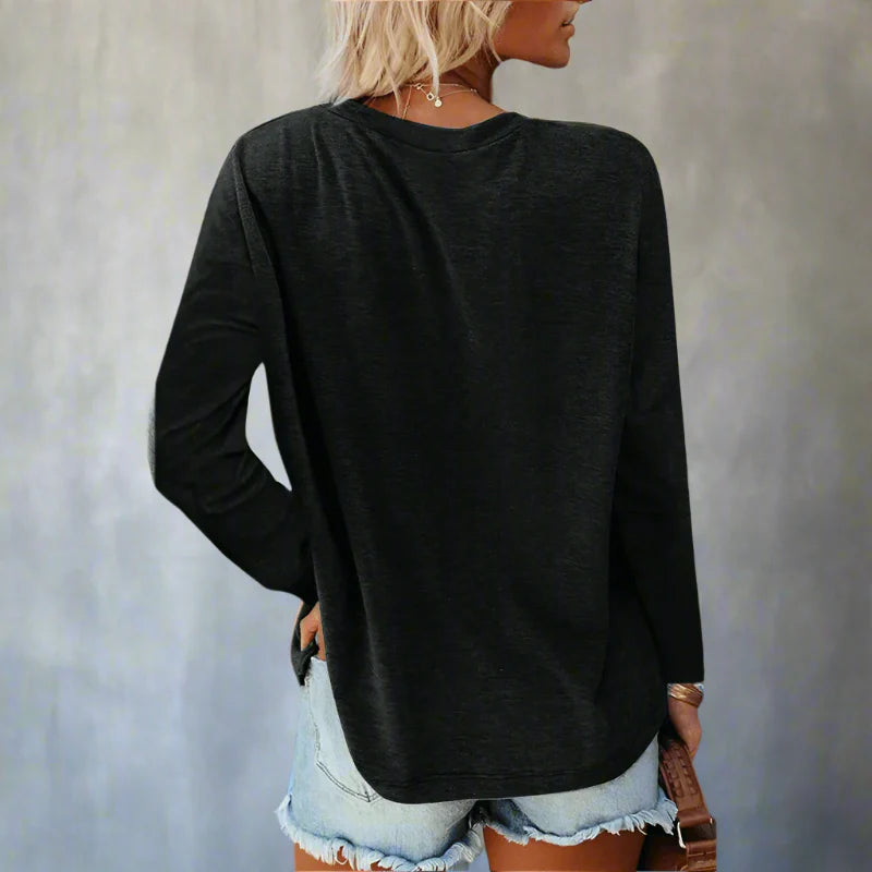 Women’s Casual Long Sleeve Pocket Shirt