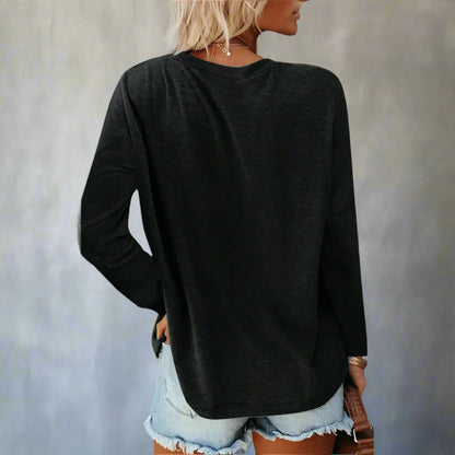 Women’s Casual Long Sleeve Pocket Shirt